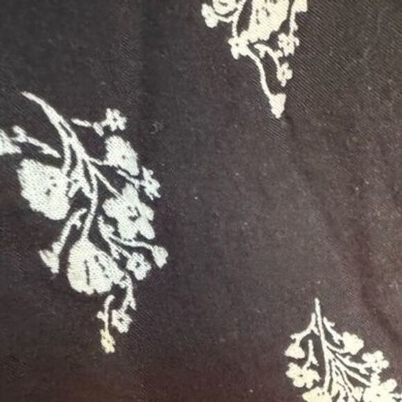 NEW Maurices Womens 100% Cotton Black Floral Peasant Blouse sz XXL Boho Cottage - Picture 7 of 10